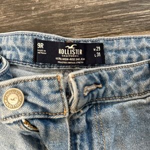 Hollister ultra high-rise dad jeans size 9L